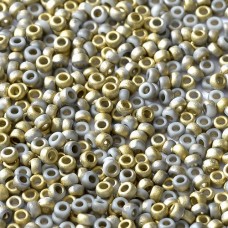 Chalk White Amber Matted, Miyuki 11/0 Union Seed Beads, Colour 03000/26471, Appr...