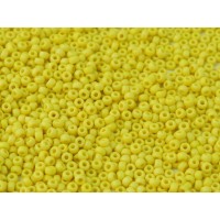 Matte Yellow Opaque Miyuki 11/0 Seed Beads, bulk bag 250g, Colour 0404F