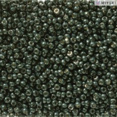 Duracoat Galvanised Black Moss Miyuki 11/0 Seed Beads, Colour 5107, 22g approx.