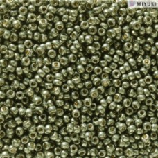 Duracoat Galvanised Dark Steel Green Miyuki 11/0 Seed Beads, Colour 5112, 22g ap...