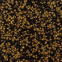 Jet Amber Matted, Miyuki 11/0 Union Seed Beads, Colour 401F/26471, Approx. 22g