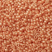 Salmon opaque Miyuki 11/0 seed beads, Colour 0429,  22g approx. 