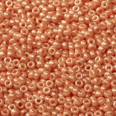 Salmon opaque Miyuki 11/0 seed beads, Colour 0429,  22g approx. 