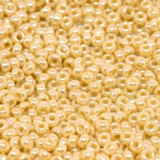 Opaque pearl dark cream ceylon luster Miyuki 11/0 seed beads, Colour 0442,  22g ...