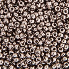 Steel, Miyuki 11/0 Seed Beads, Colour 0190, 50 Grams