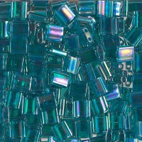 Turquoise Green (Teal) AB Luster Colour 2458 Miyuki Tila Bead 50g bag