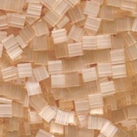 A bulk bag of approximately 50g, Silk Pale Peach Miyuki TILA Beads, Colour 2552