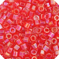 DBMC0172  Light Siam Transparent AB 10/0 Cut Miyuki Delica Beads Colour Code 0172, 5.2gm approx. 