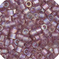 DBMC0173  Lilac Transparent AB 10/0 Cut Miyuki Delica Beads Colour Code 0173,  5.2gm approx. 