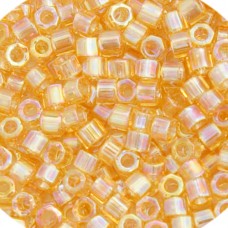 Light Amber Transparent AB, Colour Code 0100, Size 11/0  Cut  Miyuki Delica Bead...