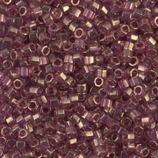 Amethyst Gold Luster, Colour Code 0108, Size 11/0  Cut  Miyuki Delica Beads, 5.2...