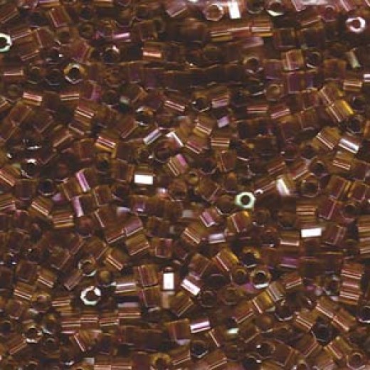 Light Brown AB , Colour Code 0122, Size 11/0  Cut  Miyuki Delica Beads, 5.2g