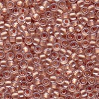 Pearlized Light Pink inside dyed Miyuki 6/0 Seed Beads, 20g approx. approx. colour 4605