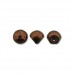 Jet Bronze Mushroom Bead 9x8mm - 30 beads