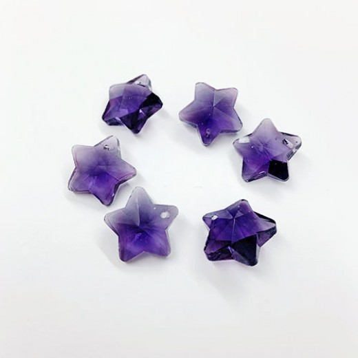 12mm Crystal Amethyst Star