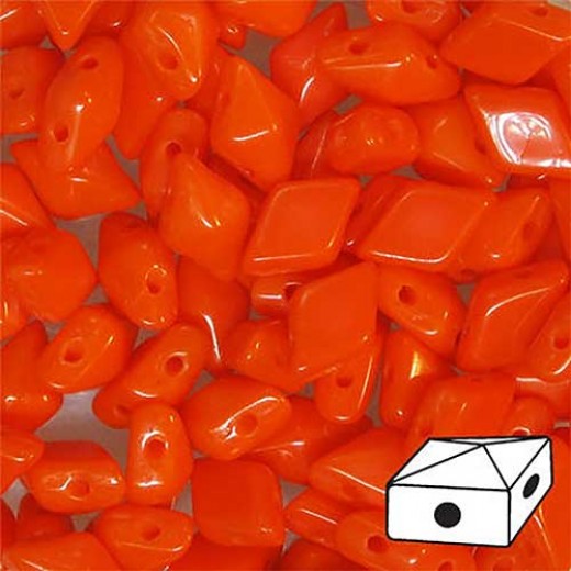 Coral Diamonduo Beads, Pack of 34