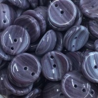 Dark Purple Swirl Piggy Beads 3 x 8mm - Pack of 30