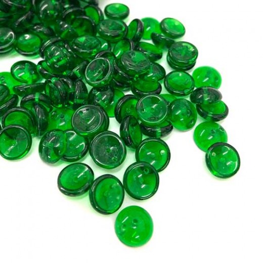 Green Piggy Beads - Pack of 30