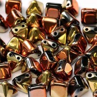 Twin Hole Pyramid Beads