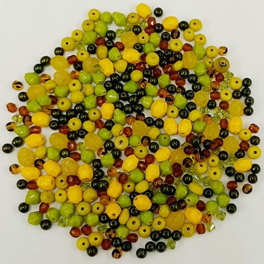 Sunny Sunflowers Bead Mix