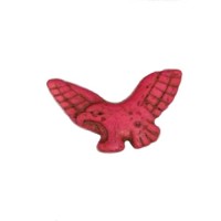 50mm Pink Dyed Turquoise Eagle Pendant Beads, Pack of 2