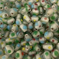 Spotty Lampwork Beads, Pack of 20