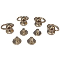 Pull Ring Rivets, Set of 4 Rings, Platinum, Mobile Phone/Tablet/Handbag Accessories