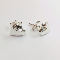 A pair of Heart Earrings with Butterfly Back, Beadalon brand.