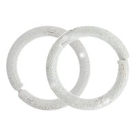 4.5mm Neo Jump Rings, Neon White, 20pcs