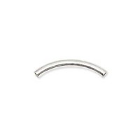 Beadalon 510B-029 Curve Metal Beads, 1.2 x 8mm, 50 Pcs