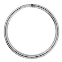 15 mm Nickel Colour Split Rings, Pack of 10pcs