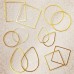 Bead Frames, 20mm Circles, Gold Colour, 2 Pieces