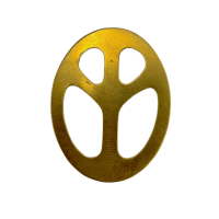 ImpressArt 24ga Brass Peace Sign, 1 1/4", Pack of 2