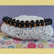 Bracelet SO Cute Bead Bundle - Forest Green and Gold