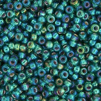 Emerald Silver Lined AB Miyuki 11/0 Seed Beads, 22g, Colour 1017