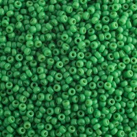 Spring Green Opaque Duracoat Miyuki seed beads size 11/0, 22g pack, Colour code 4476