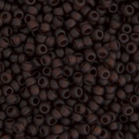 Root Beer Transparent Matte, Miyuki 11/0 Seed Beads, Colour 0135FV, 22g Approx