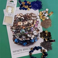 Ripple Bead Bracelet Bundle, include beads, thread, needles and a FREE pattern!