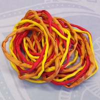 Habotai Foulard Cord, Approx. 11m, Campfire Mix