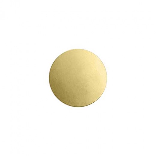 ImpressArt 24ga Brass Circle, 1/2" / 12.7mm, Pack of 6