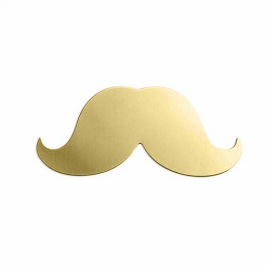 ImpressArt 24ga Brass Moustache, 1 1/4", Pack of 2