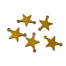 Mini Brass Star Blanks, 18mm, Pack of 5