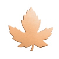 ImpressArt 24ga Copper Maple Leaf, 1 1/4" stamping blank