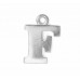 Letter Charm A, Pewter, 3/4" (19mm)