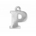 Letter Charm A, Pewter, 3/4" (19mm)