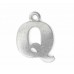 Letter Charm A, Pewter, 3/4" (19mm)