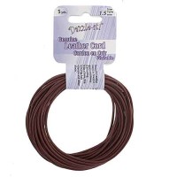 Genuine Leather Cord  1.5mm Round Eathy red-brown 5yds