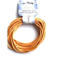 2mm Waxed Cotton Cord, Dark Orange ,Pack of 4.5m