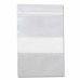 3" x  4" Clear re-sealable Plastic Bag with write-on white panel, pack of 100