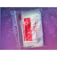 3" x  4" Clear re-sealable Plastic Bag with write-on white panel, pack of 100